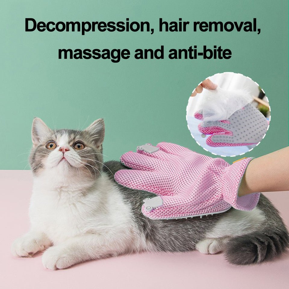 Purrfect Pet Pampering Glove - Hair Removal and Massage Magic! - Clean FURever - Animals & Pet Supplies